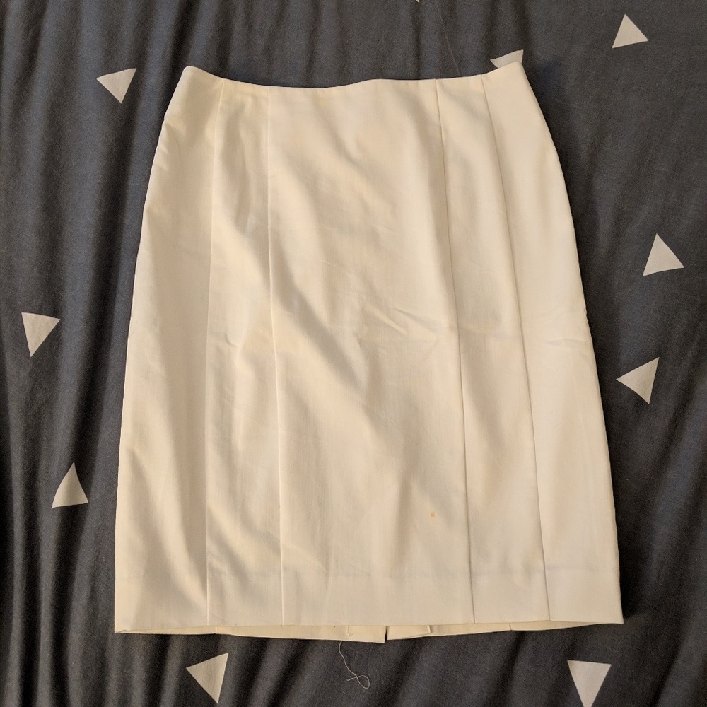 Ann Taylor white pencil skirt